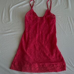 Vintage Victoria’s Secret Pink Lace Chemise Slip